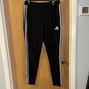 adidas Climacool  Men's Track Pants with White Side Stripes Zip Ankles Large